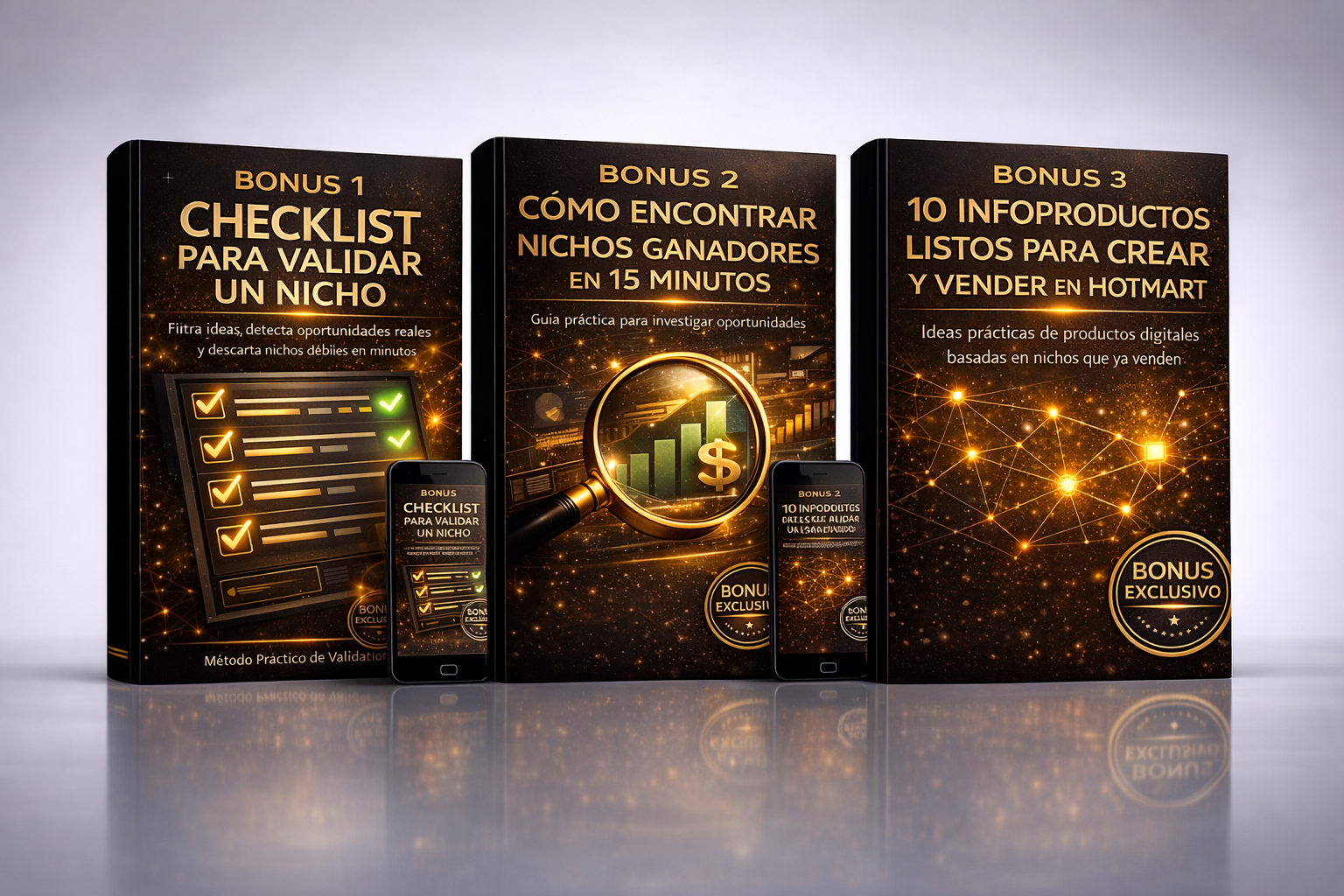 Mockup de bonos del ebook